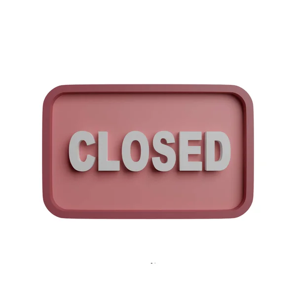 Closed Information Rendering Illustration — Stock Photo, Image