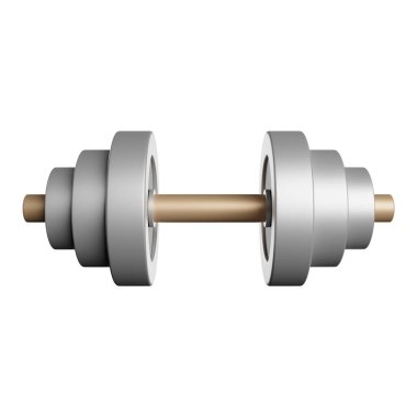 Dumble barble fitness 3D resimleme