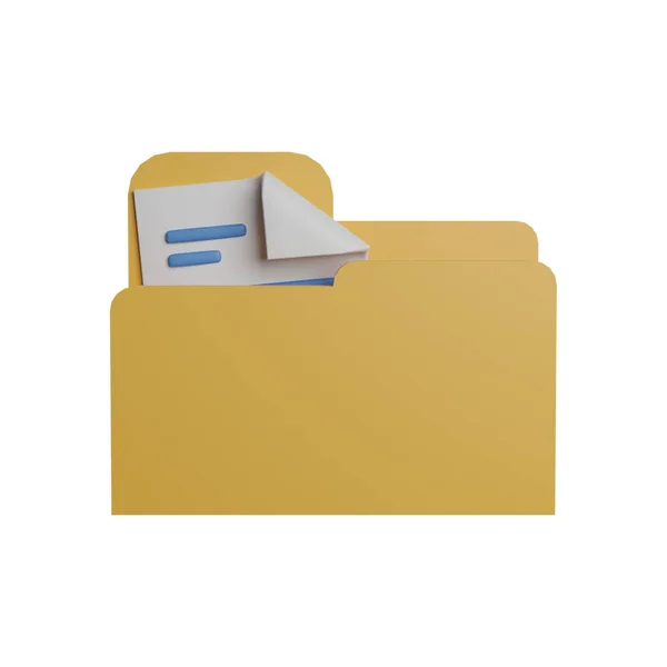 Folder Document File Icon Стоковая Картинка