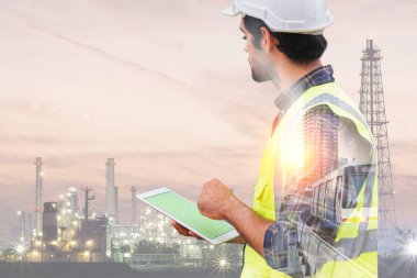 Gelecekçi Elektrik Mühendisliği Projesi Tasarım Grafik Tasarımı Elektrik Tren Mühendisliği ya da modern sivil ekipman teknolojisiyle rafineri çalışmaları.