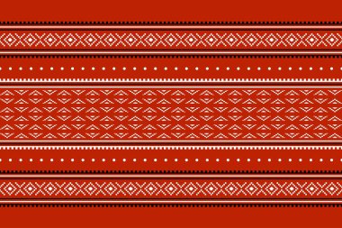 Geometrik etnik oryantal desensiz geleneksel tasarım arka plan, halı, duvar kağıdı. Giysiler, ambalaj, Batik kumaşı, Vektör illüstrasyonu. Nakış stili - Sadu, sadou, sado