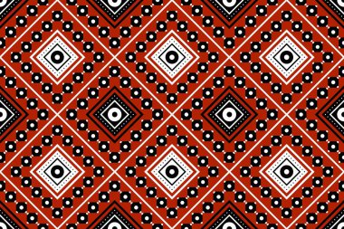 Geometrik etnik oryantal desensiz geleneksel tasarım arka plan, halı, duvar kağıdı. Giysiler, ambalaj, Batik kumaşı, Vektör illüstrasyonu. Nakış stili - Sadu, sadou, sado