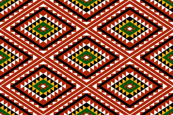 Geometric Ethnic Oriental Seamless Pattern Traditional Design Background Carpet Wallpaper — стоковый вектор