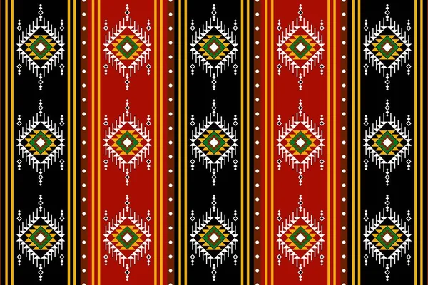 Geometric Ethnic Oriental Seamless Pattern Traditional Design Background Carpet Wallpaper — стоковый вектор