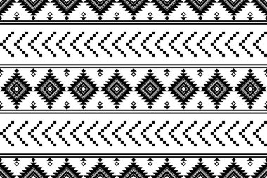 Geometrik etnik oryantal desensiz geleneksel tasarım arka plan, halı, duvar kağıdı. Giysiler, ambalaj, Batik kumaşı, Vektör illüstrasyonu. Nakış stili - Sadu, sadou, sado