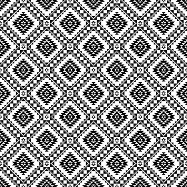 Geometrik etnik oryantal desensiz geleneksel tasarım arka plan, halı, duvar kağıdı. Giysiler, ambalaj, Batik kumaşı, Vektör illüstrasyonu. Nakış stili - Sadu, sadou, sado