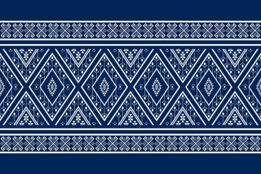 Geometrik etnik oryantal desensiz geleneksel tasarım arka plan, halı, duvar kağıdı. Giysiler, ambalaj, Batik kumaşı, Vektör illüstrasyonu. Nakış stili - Sadu, sadou, sado