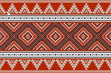 Geometrik etnik oryantal desensiz geleneksel tasarım arka plan, halı, duvar kağıdı. Giysiler, ambalaj, Batik kumaşı, Vektör illüstrasyonu. Nakış stili - Sadu, sadou, sado