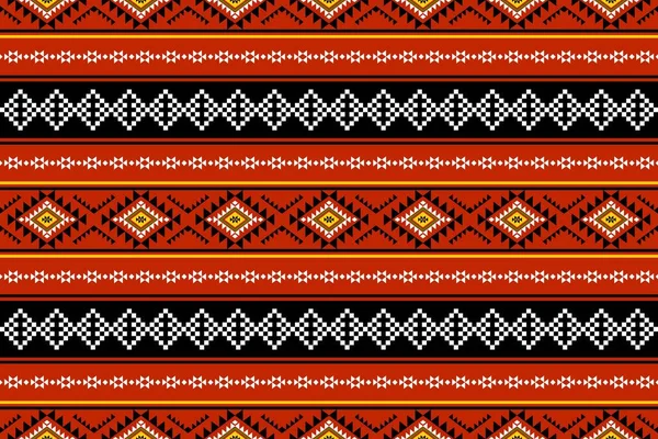 Geometrik etnik oryantal desensiz geleneksel tasarım arka plan, halı, duvar kağıdı. Giysiler, ambalaj, Batik kumaşı, Vektör illüstrasyonu. Nakış stili - Sadu, sadou, sado