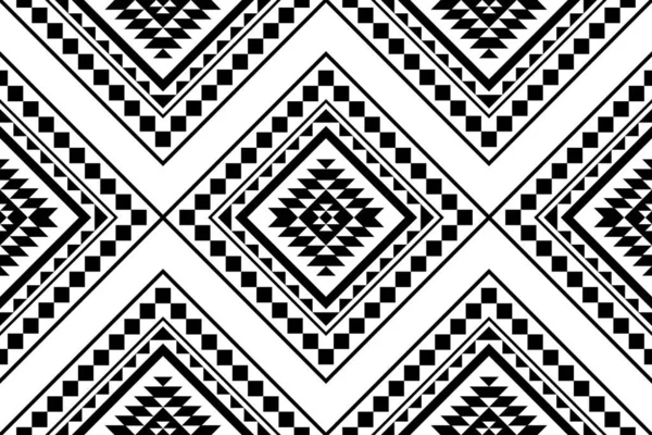 Geometrik etnik oryantal desensiz geleneksel tasarım arka plan, halı, duvar kağıdı. Giysiler, ambalaj, Batik kumaşı, Vektör illüstrasyonu. Nakış stili - Sadu, sadou, sado