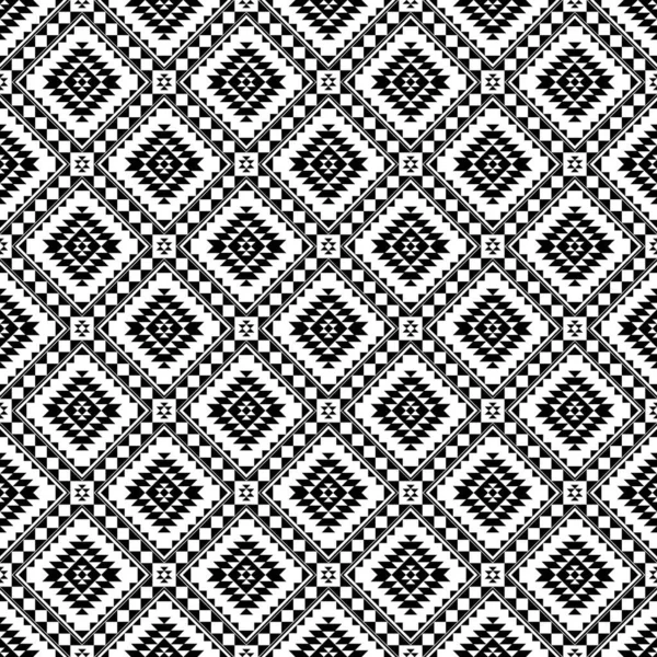 Geometrik etnik oryantal desensiz geleneksel tasarım arka plan, halı, duvar kağıdı. Giysiler, ambalaj, Batik kumaşı, Vektör illüstrasyonu. Nakış stili - Sadu, sadou, sado