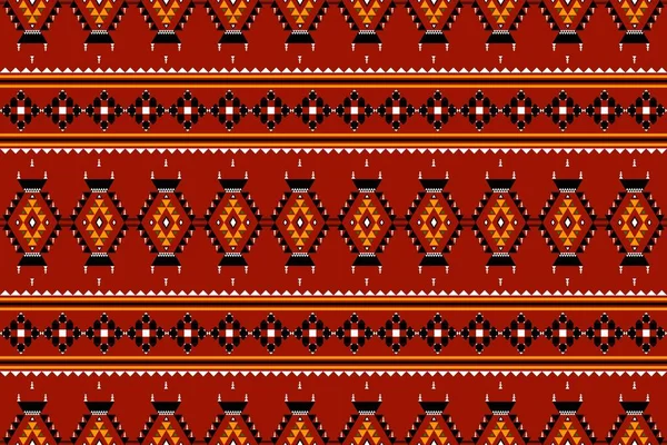 Geometric Ethnic Oriental Seamless Pattern Traditional Design Background Carpet Wallpaper — стоковый вектор