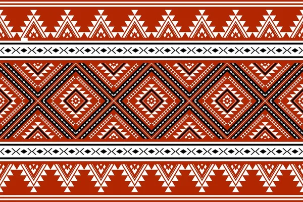 Geometrik etnik oryantal desensiz geleneksel tasarım arka plan, halı, duvar kağıdı. Giysiler, ambalaj, Batik kumaşı, Vektör illüstrasyonu. Nakış stili - Sadu, sadou, sado