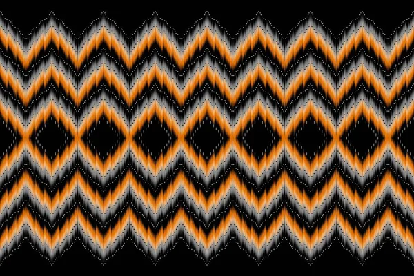 Geometrik Pola Etnis Ikat Oriental Desain Tradisional Untuk Latar Belakang - Stok Vektor