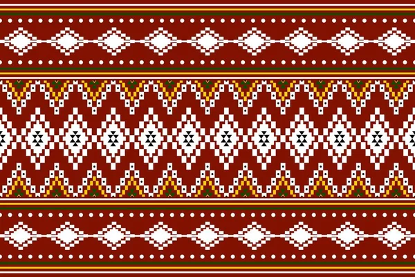Geometrik etnik oryantal desensiz geleneksel tasarım arka plan, halı, duvar kağıdı. Giysiler, ambalaj, Batik kumaşı, Vektör illüstrasyonu. Nakış stili - Sadu, sadou, sado