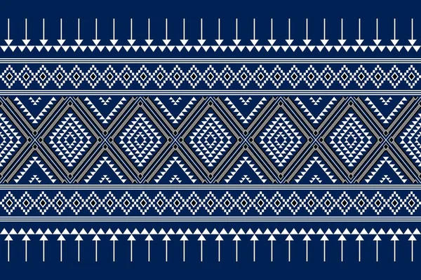 Geometrik etnik oryantal desensiz geleneksel tasarım arka plan, halı, duvar kağıdı. Giysiler, ambalaj, Batik kumaşı, Vektör illüstrasyonu. Nakış stili - Sadu, sadou, sado