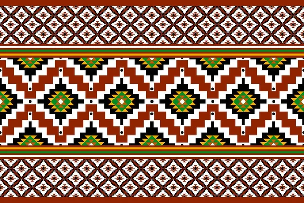 Motif Traditionnel Géométrique Ethnique Oriental Sans Couture Design Pour Fond — Image vectorielle