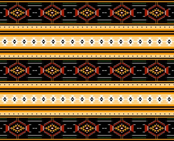 Geometrik etnik oryantal desensiz geleneksel tasarım arka plan, halı, duvar kağıdı. Giysiler, ambalaj, Batik kumaşı, Vektör illüstrasyonu. Nakış stili - Sadu, sadou, sado