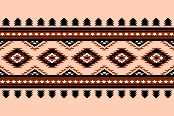 Geometrik etnik oryantal desensiz geleneksel tasarım arka plan, halı, duvar kağıdı. Giysiler, ambalaj, Batik kumaşı, Vektör illüstrasyonu. Nakış stili - Sadu, sadou, sado