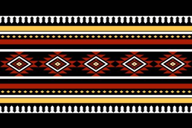 Geometrik etnik oryantal desensiz geleneksel tasarım arka plan, halı, duvar kağıdı. Giyim, ambalaj, Batik kumaşı, Vektör illüstrasyonu. Nakış tarzı, Sadu.