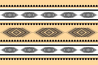 Geometric ethnic oriental seamless pattern traditional Design for background,carpet,wallpaper.clothing,wrapping,Batik fabric,Vector illustration.embroidery style, Sadu. clipart