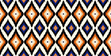 Geometrik etnik oryantal desensiz geleneksel tasarım arka plan, halı, duvar kağıdı. Giyim, ambalaj, Batik kumaşı, Vektör illüstrasyonu. Nakış tarzı, Sadu