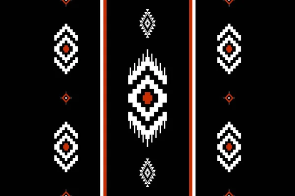 Geometrik etnik oryantal desensiz geleneksel tasarım arka plan, halı, duvar kağıdı. Giyim, ambalaj, Batik kumaşı, Vektör illüstrasyonu. Nakış tarzı, Sadu.