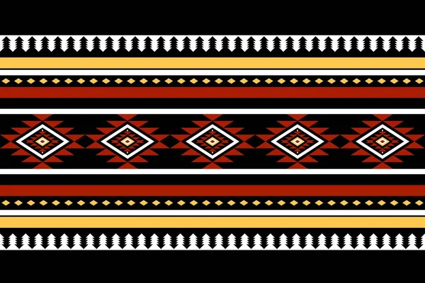 Geometrik etnik oryantal desensiz geleneksel tasarım arka plan, halı, duvar kağıdı. Giyim, ambalaj, Batik kumaşı, Vektör illüstrasyonu. Nakış tarzı, Sadu.