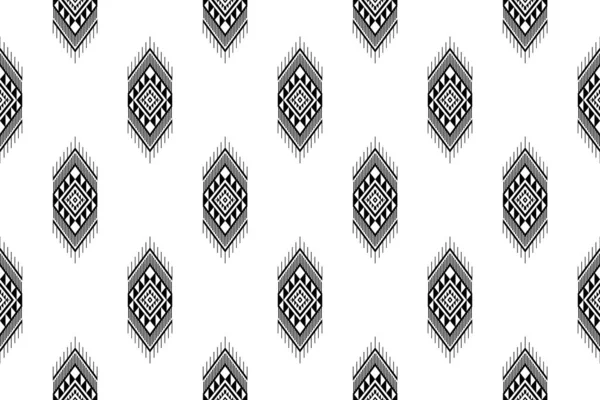 几何东方无缝图案传统的背景设计 包装材料 蜡染面料 矢量插画 刺绣风格 — 图库矢量图片