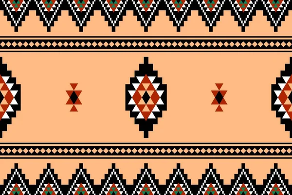 Geometrik etnik oryantal desensiz geleneksel tasarım arka plan, halı, duvar kağıdı. Giyim, ambalaj, Batik kumaşı, Vektör illüstrasyonu. Nakış tarzı, Sadu.