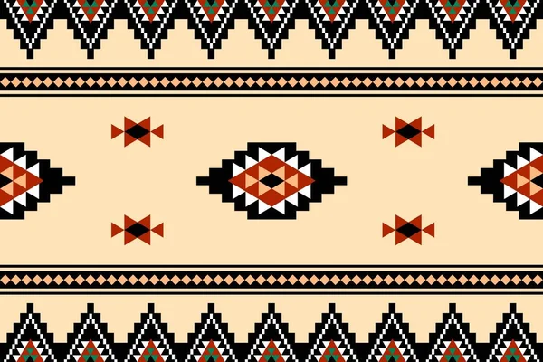 Геометричний Етнічний Східний Візерунок Традиційний Дизайн Фону Килима Wallpaper Clothing — стоковий вектор