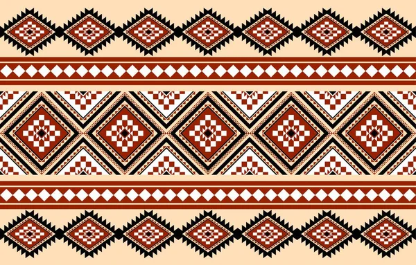 Geometrik etnik oryantal desensiz geleneksel tasarım arka plan, halı, duvar kağıdı. Giyim, ambalaj, Batik kumaşı, Vektör illüstrasyonu. Nakış tarzı, Sadu
