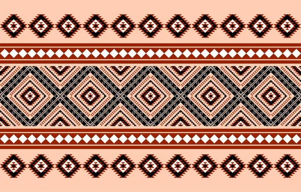 Geometrik etnik oryantal desensiz geleneksel tasarım arka plan, halı, duvar kağıdı. Giyim, ambalaj, Batik kumaşı, Vektör illüstrasyonu. Nakış tarzı, Sadu