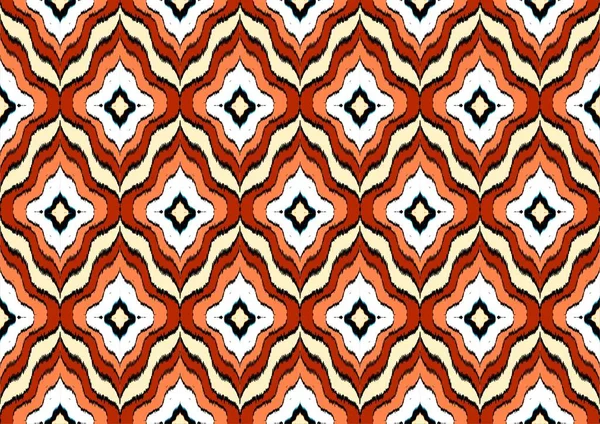 Геометрический Этно Восточный Бесшовный Узор Традиционный Дизайн Фона Ковра Обоев — стоковый вектор