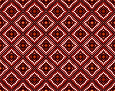 Geometrik etnik oryantal desensiz geleneksel tasarım arka plan, halı, duvar kağıdı. Giyim, ambalaj, Batik kumaşı, Vektör illüstrasyonu. Nakış tarzı, Sadu.