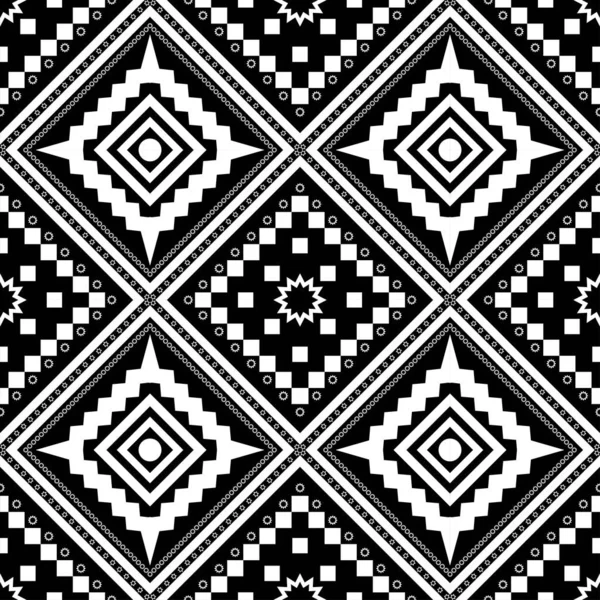 Geometrik etnik oryantal desensiz geleneksel tasarım arka plan, halı, duvar kağıdı. Giyim, ambalaj, Batik kumaşı, Vektör illüstrasyonu. Nakış tarzı, Sadu.