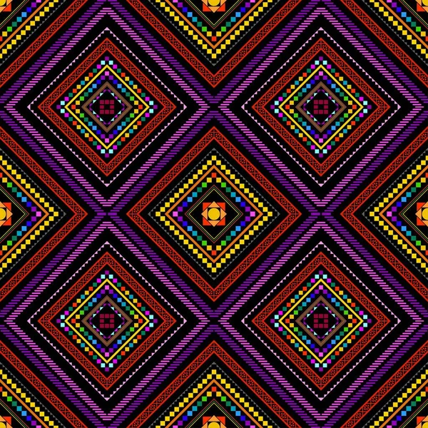 Motif Traditionnel Géométrique Ethnique Oriental Sans Couture Design Pour Fond — Image vectorielle