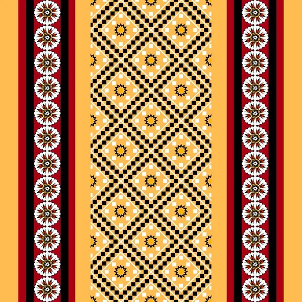 Geometric Ethnic Oriental Seamless Pattern Traditional Design Background Carpet Wallpaper — Stock Vector