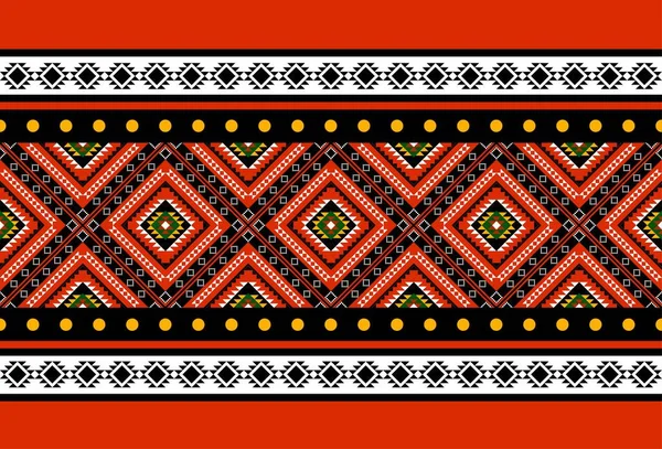 Geometrik etnik oryantal desensiz geleneksel tasarım arka plan, halı, duvar kağıdı. Giyim, ambalaj, Batik kumaşı, Vektör illüstrasyonu. Nakış tarzı, Sadu.