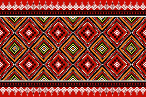 Geometric Ethnic Oriental Seamless Pattern Traditional Design Background Carpet Wallpaper — Stock Vector