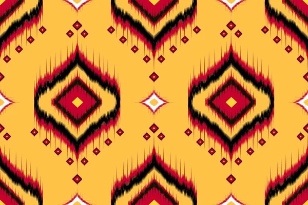 Geométrica Étnica Oriental Ikat Patrón Tradicional Diseño Fondo Alfombra Papel — Vector de stock