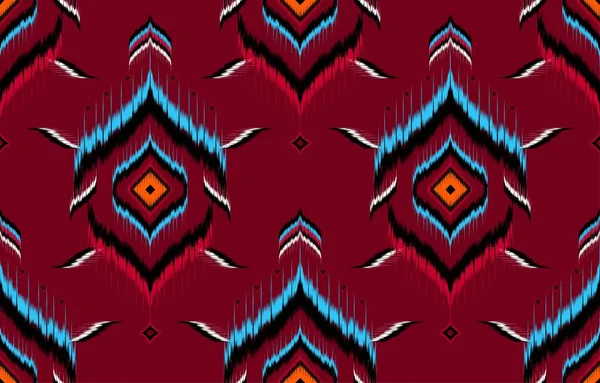 Modèle Ikat Oriental Ethnique Géométrique Traditionnel Design Pour Arrière Plan — Image vectorielle