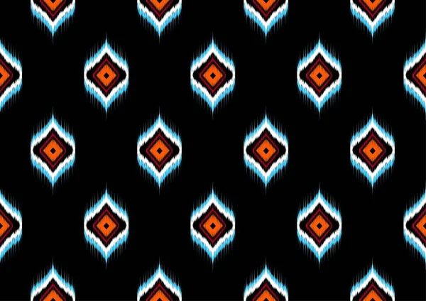 Geometrische Ethnische Orientalische Ikat Muster Traditionelles Design Für Hintergrund Teppich — Stockvektor