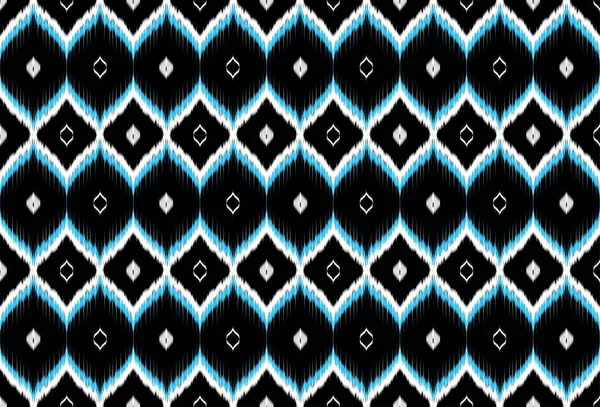Геометричний Етнічний Східний Ікатний Візерунок Традиційний Дизайн Фону Килима Шпалер — стоковий вектор