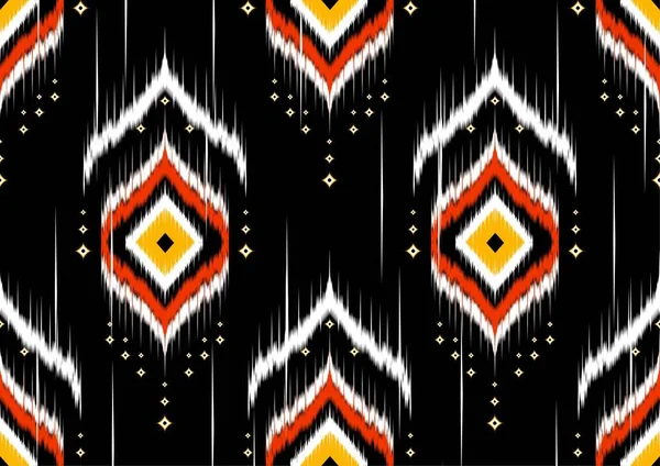 Geometrikus Etnikai Keleti Ikat Minta Hagyományos Design Háttér Szőnyeg Tapéta — Stock Vector