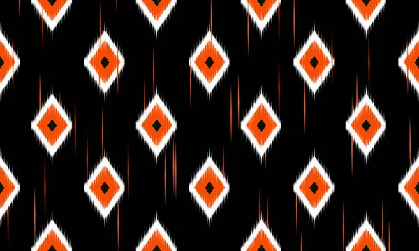 Geometrische Ethnische Orientalische Ikat Muster Traditionelles Design Für Hintergrund Teppich — Stockvektor