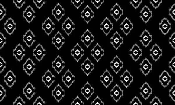 Padrão Ikat Oriental Étnico Geométrico Tradicional Design Para Fundo Tapete — Vetor de Stock