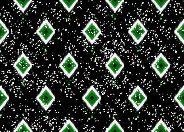 Geometric Ethnic Oriental Ikat Pattern Traditional Design Background Carpet Wallpaper — Stock Vector