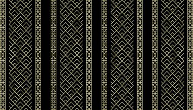 Geometrik etnik oryantal desensiz geleneksel tasarım arka plan, halı, duvar kağıdı. Giysiler, ambalaj, Batik kumaşı, Vektör illüstrasyonu. Nakış stili - Sadu, sadou, sado