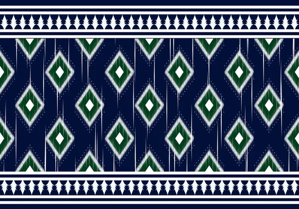 Padrão Ikat Oriental Étnico Geométrico Tradicional Design Para Fundo Tapete — Vetor de Stock